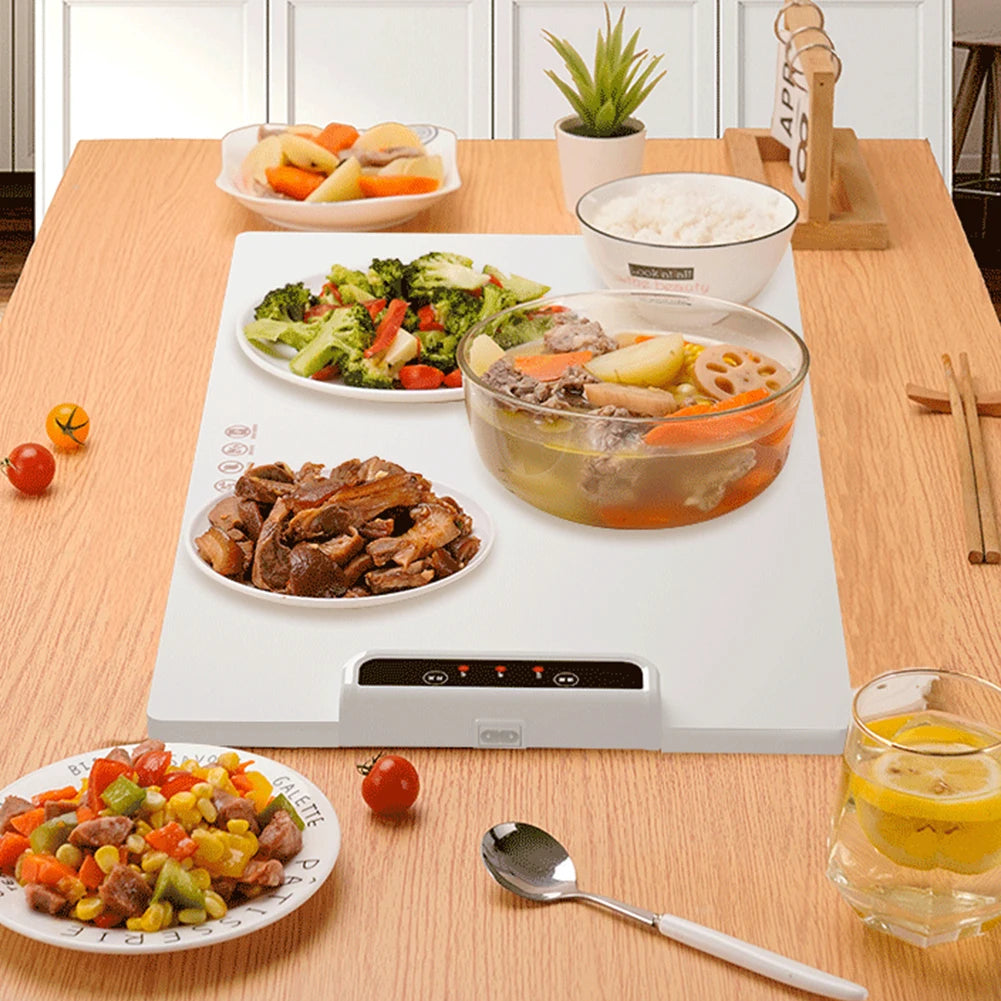 Smart Electric Warming Tray – Adjustable Temperature Heating Plate for Parties, Dinners, and Family Gatherings | Fast-Heating Silicone Design for Effortless Serving